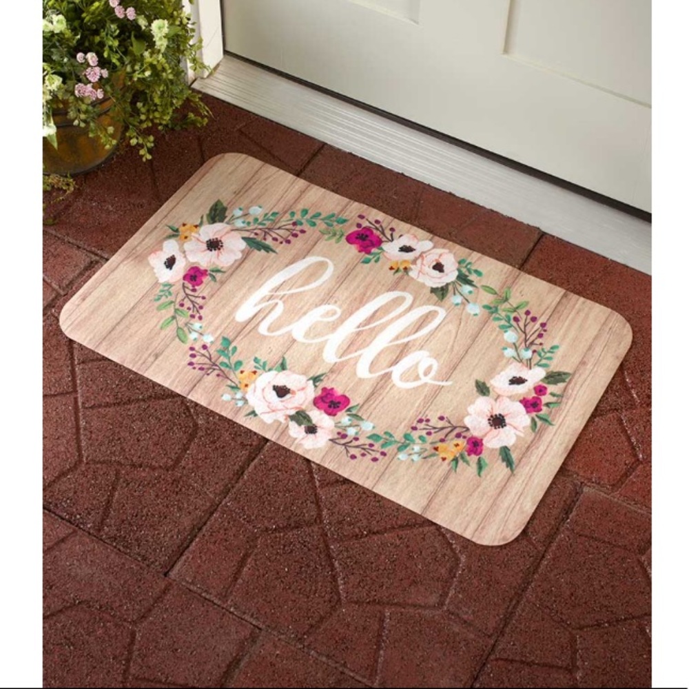 Hello Colorful Doormat